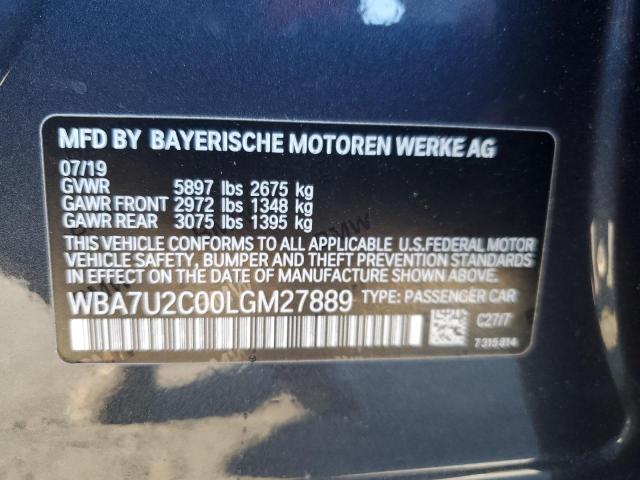 WBA7U2C00LGM27889 BMW 7 Series 750 XI 13