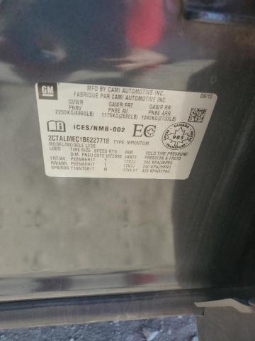 2011 GMC Terrain Sle VIN: 2CTALMEC1B6227718 Lot: 47721454