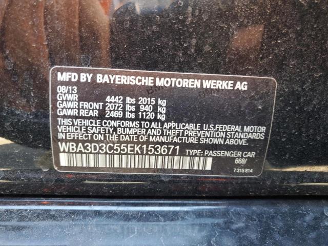 2014 BMW 328 D VIN: WBA3D3C55EK153671 Lot: 44163374