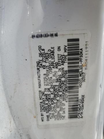 2000 Toyota Sienna Ce VIN: 4T3ZF19C6YU310766 Lot: 47493994