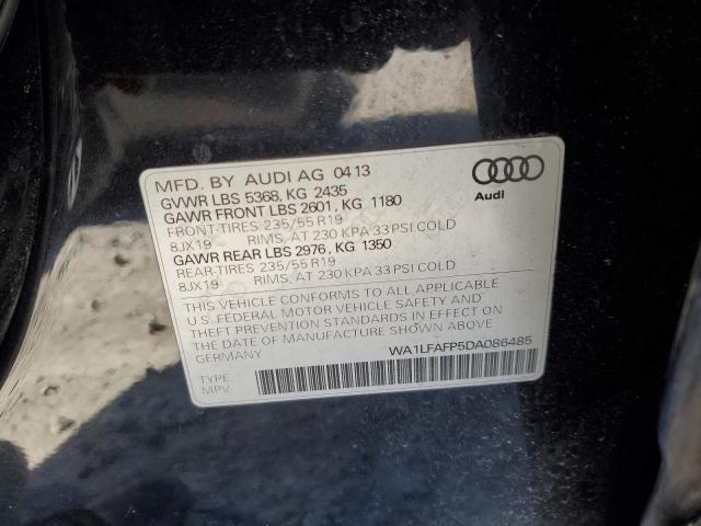 VIN WA1LFAFP5DA086485 2013 Audi Q5, Premium Plus no.12