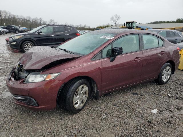 Lot #2423776304 2015 HONDA CIVIC LX salvage car