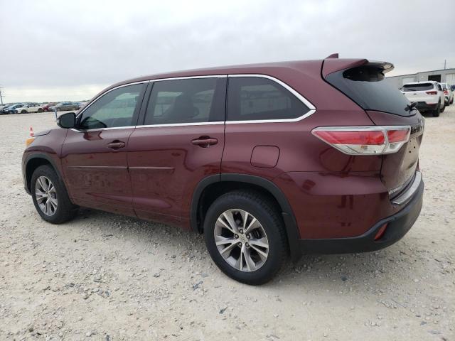 VIN 5TDZKRFH9ES015216 2014 Toyota Highlander, LE no.2