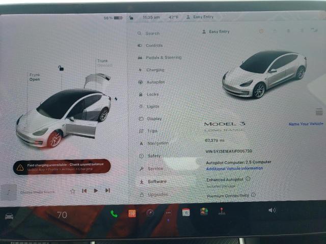  TESLA MODEL 3 2018 Білий