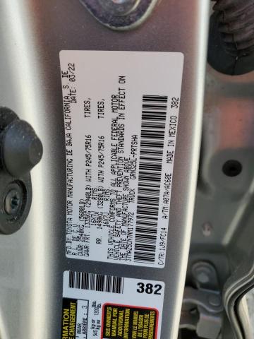 VIN 3TMAZ5CN7NM177972 2022 TOYOTA TACOMA no.13