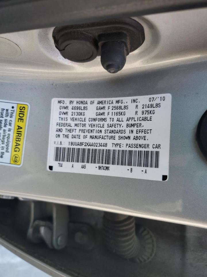 19UUA8F2XAA023448 2010 Acura Tl