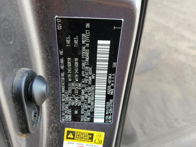 2017 TOYOTA HIGHLANDER - 5TDZARFH6HS027802