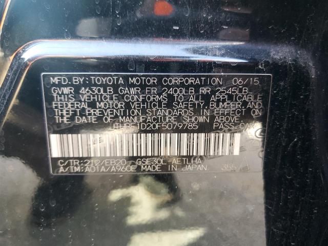 2015 Lexus Is 250 VIN: JTHBF1D20F5079785 Lot: 45206484