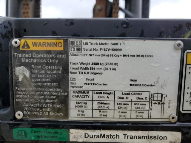 2010 HYST FORKLIFT #3242791979
