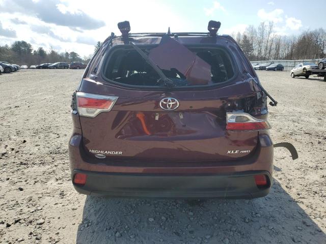 VIN 5TDJKRFH6FS206221 2015 Toyota Highlander, Xle no.6