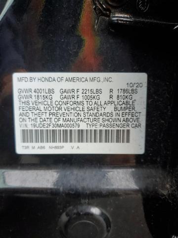 19UDE2F30MA000579 Acura ILX  12