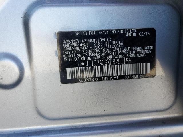 2015 Subaru Impreza Premium VIN: JF1GPAC6XF8251155 Lot: 46845634