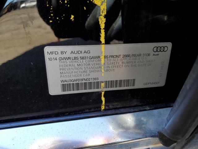 2015 AUDI A8 A8 QUAT WAU3GAFD3FN021393