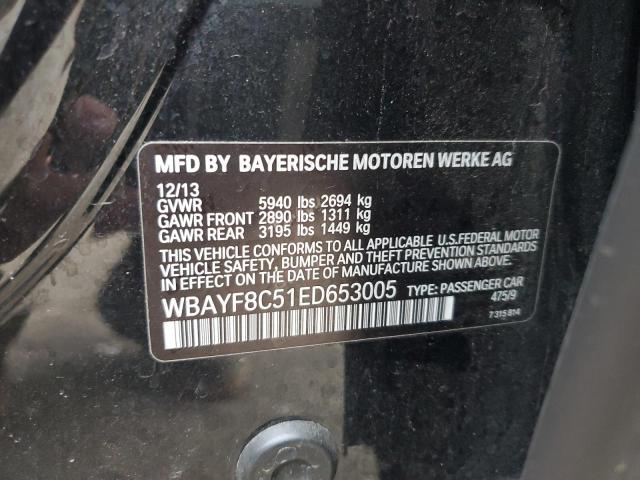 VIN WBAYF8C51ED653005 2014 BMW 7 Series, 750 Lxi no.12