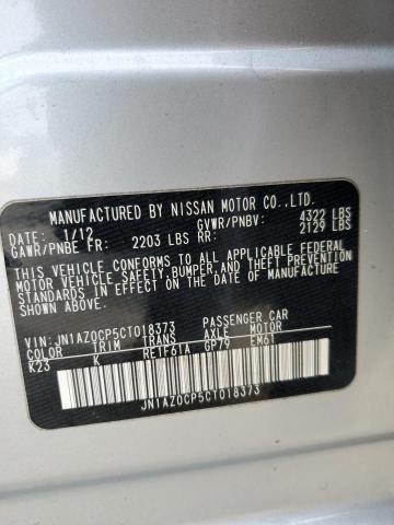 2012 Nissan Leaf Sv VIN: JN1AZ0CP5CT018373 Lot: 47773174