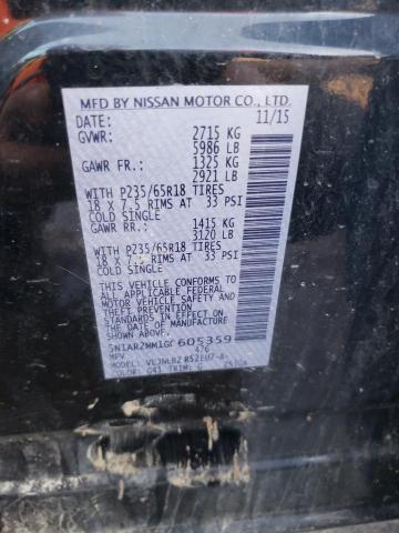 2016 NISSAN PATH FINDE 5N1AR2MM1GC605359