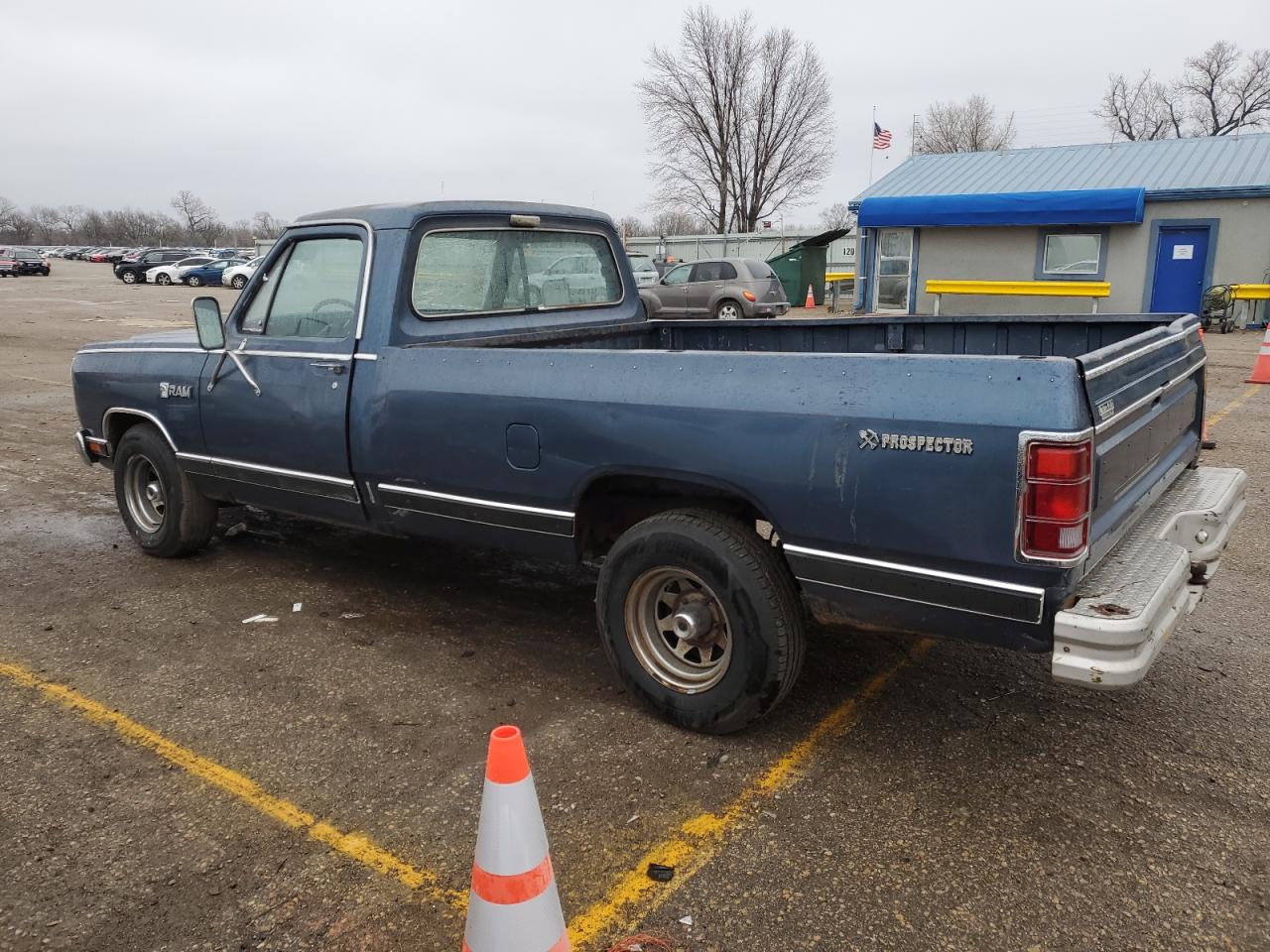 DODGE D-SERIES D 1985 blue pickup gas 1B7FD14T2FS592944 photo #3