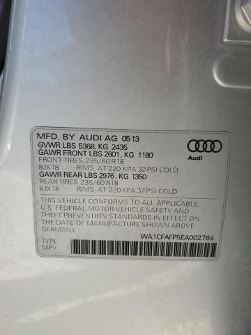 VIN WA1CFAFP5EA002764 2014 Audi Q5, Premium no.13