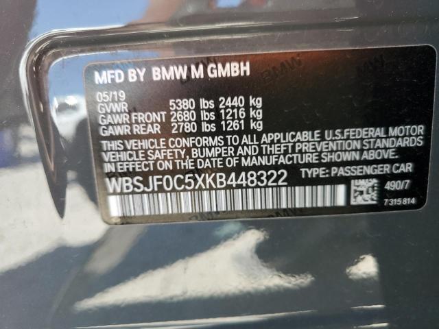 VIN WBSJF0C5XKB448322 2019 BMW M5 no.13