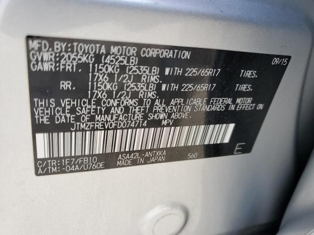 2015 TOYOTA RAV4 LE - JTMZFREV0FD074714