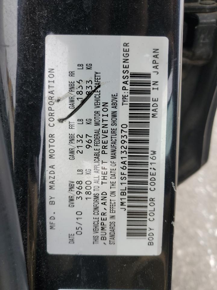 JM1BL1SF6A1329370 2010 Mazda 3 I