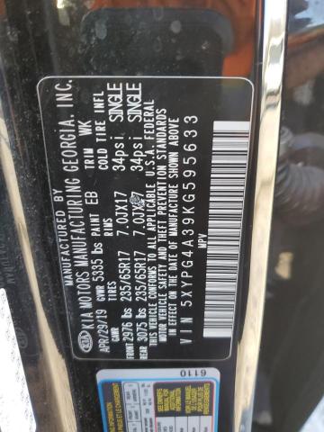 2019 KIA SORENTO L - 5XYPG4A39KG595633