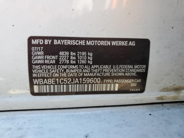 2018 BMW 330E - WBA8E1C52JA159600