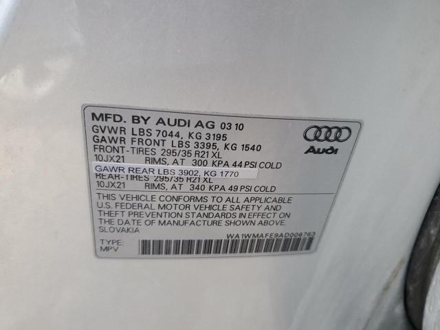 2010 Audi Q7 Prestige VIN: WA1WMAFE9AD006763 Lot: 46529214