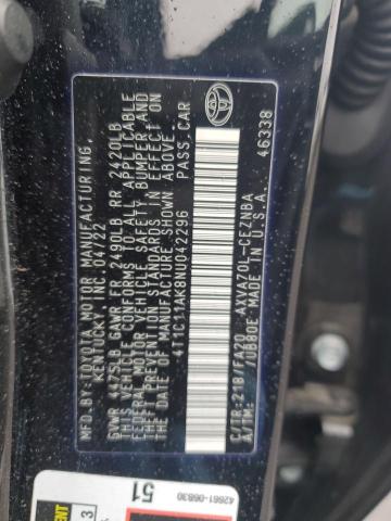 2022 TOYOTA CAMRY LE - 4T1C11AK8NU042296