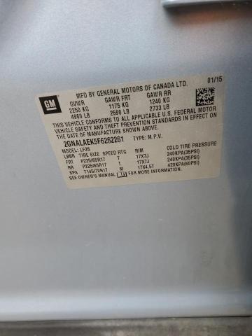 2015 Chevrolet Equinox Ls VIN: 2GNALAEK5F6262261 Lot: 48220594