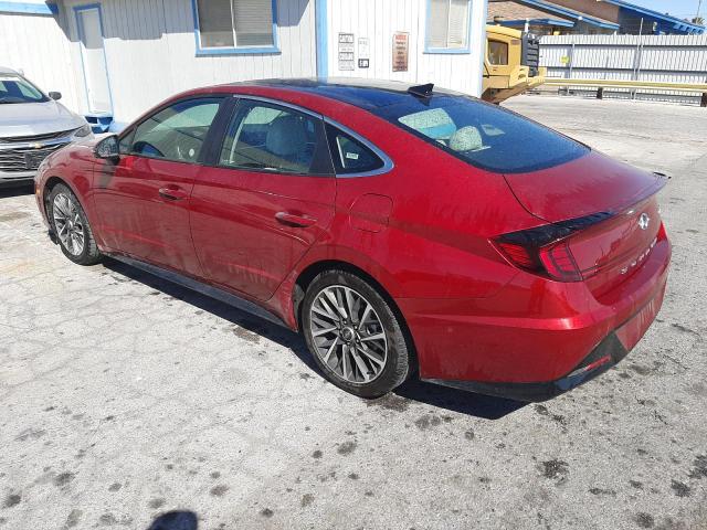 HYUNDAI SONATA LIM 2023 red  gas KMHL34J23PA276510 photo #3