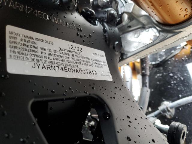 2022 YAMAHA MTT09 GT - JYARN74E0NA001816