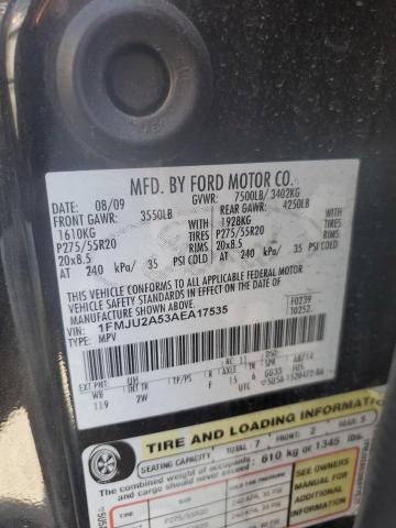 2010 Ford Expedition Limited VIN: 1FMJU2A53AEA17535 Lot: 47409714