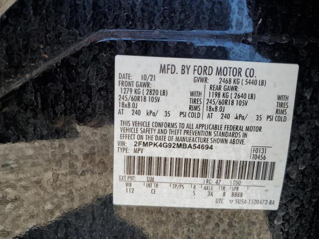 2021 FORD EDGE SE - 2FMPK4G92MBA54694