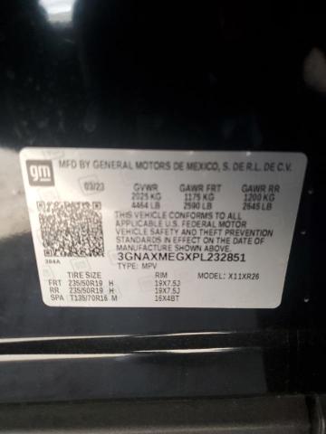 VIN 3GNAXMEGXPL232851 Chevrolet Equinox RS 2023 12
