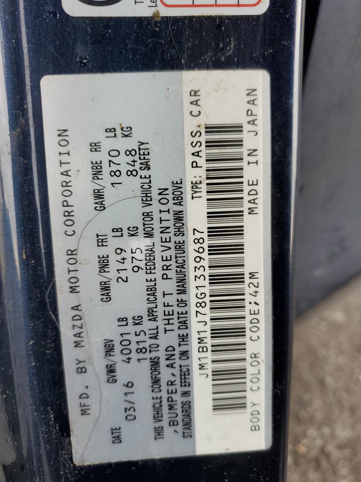 JM1BM1J78G1339687 2016 Mazda 3 Sport