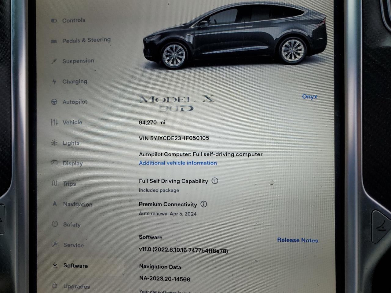 5YJXCDE23HF050105 2017 Tesla Model X