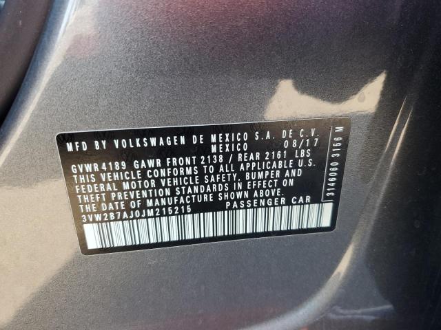 2018 VOLKSWAGEN JETTA S - 3VW2B7AJ0JM215215