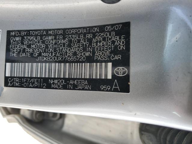 2007 Toyota Prius VIN: JTDKB20UX77665720 Lot: 47911414