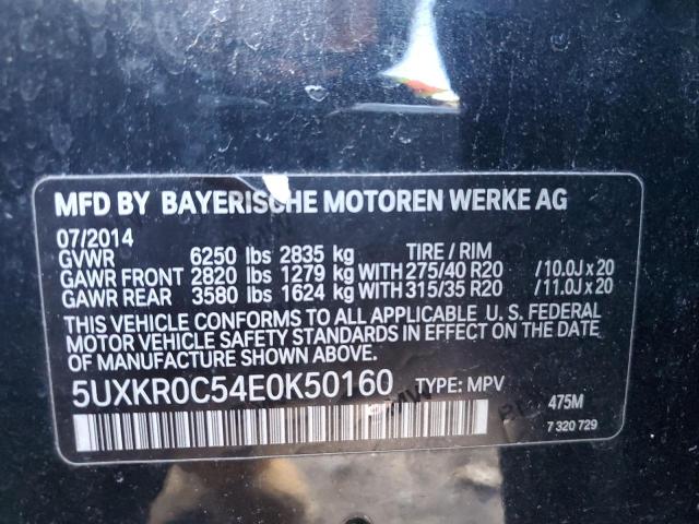 VIN 5UXKR0C54E0K50160 2014 BMW X5, Xdrive35I no.12