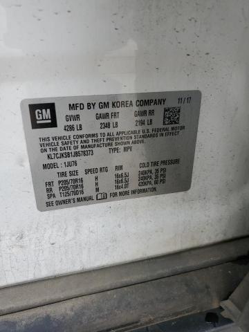 KL7CJKSB1JB578373 2018 Chevrolet Trax Ls