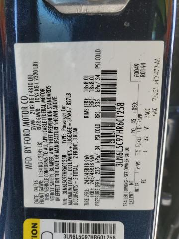 2017 LINCOLN MKZ SELECT - 3LN6L5C97HR601258