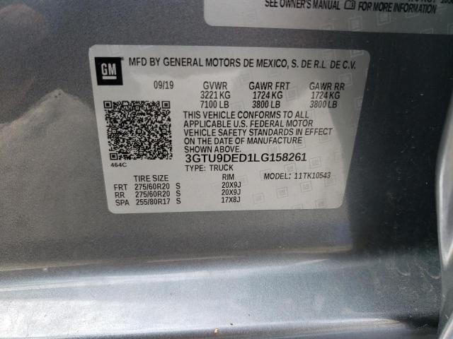 2020 GMC SIERRA CRE - 3GTU9DED1LG158261