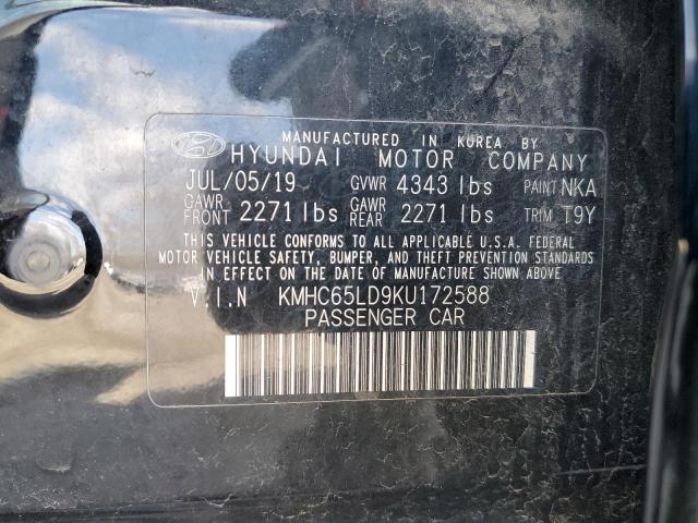 2019 HYUNDAI IONIQ - KMHC65LD9KU172588