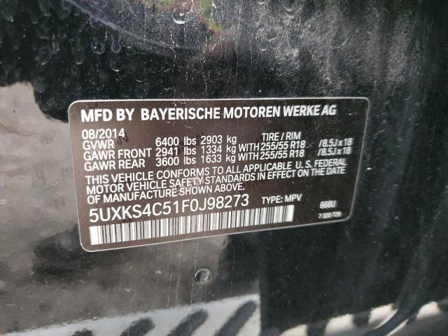 Lot #2435851032 2015 BMW X5 XDRIVE3 salvage car