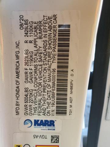 2021 ACURA TLX ADVANC 19UUB6F63MA000196