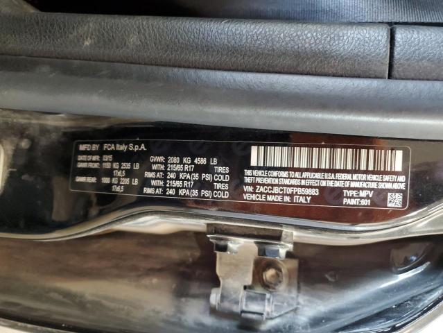 2015 Jeep Renegade Trailhawk VIN: ZACCJBCT0FPB59883 Lot: 49009044