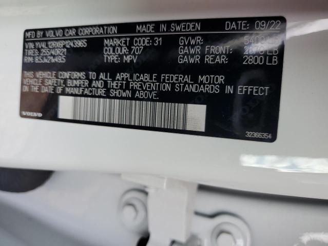2023 VOLVO XC60 ULTIM YV4L12RX6P1243965