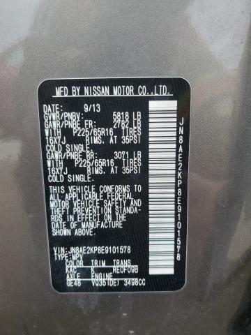 2014 Nissan Quest S VIN: JN8AE2KP8E9101578 Lot: 45079944
