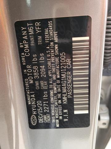 2021 HYUNDAI ELANTRA SE - KMHLM4AG1MU121005